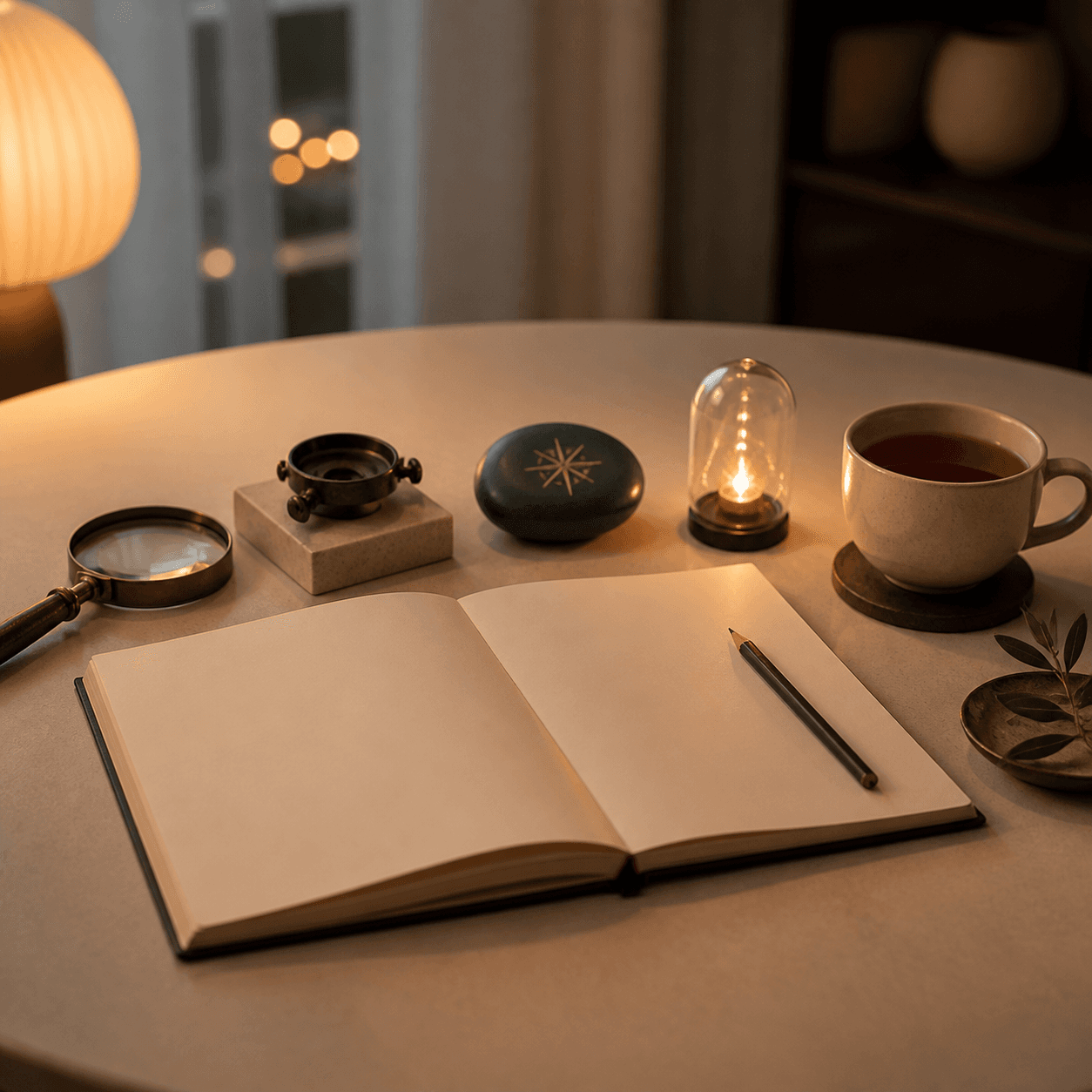 Warm workbook table scene representing the 30-day desire reset process.